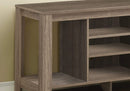 Stands Cheap TV Stand - 17'.25" x 47'.75" x 24'.25" Dark Taupe, Particle Board - TV Stand HomeRoots