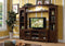 Stands Cheap TV Stand - 19" X 58" X 26" Walnut Wood Glass (TV Stand) TV Stand HomeRoots