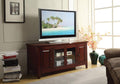 Stands Corner TV Stand - 55" X 20" X 26" Cherry Solid Poplar Wood Tv Stand HomeRoots