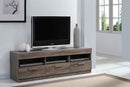 Stands Fireplace TV Stand - 59" X 15" X 19" Rustic Oak Mdf Tv Stand HomeRoots