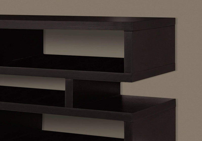 Stands Modern TV Stand - 15'.5" x 47'.25" x 23'.75" Cappuccino, Particle Board, Hollow-Core - TV Stand HomeRoots