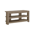 Stands Rustic TV Stand - 15'.5" x 42" x 19'.75" Dark Taupe, Particle Board, Laminate - TV Stand HomeRoots