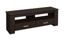 Stands Rustic TV Stand - 16.25" Particle Board and Laminate TV Stand with 2 Storage Drawers HomeRoots