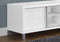 Stands White TV Stand - 17'.75" x 71" x 19'.75" White, Clear, Silver, Particle Board, Glass, Hollow-Core - Tv Stand HomeRoots