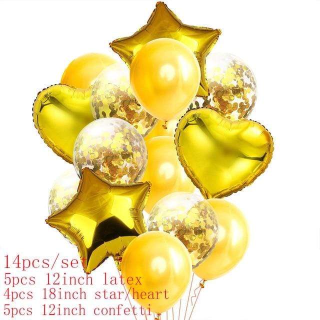 Star And Confetti Foil Balloon Set