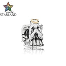 Starland Fashion Silver 925 Romantic Divine Guardian Angel Charm 14K Gold Charms Beads Fit Original Brand Bracelet DIY Jewelry JadeMoghul Inc. 