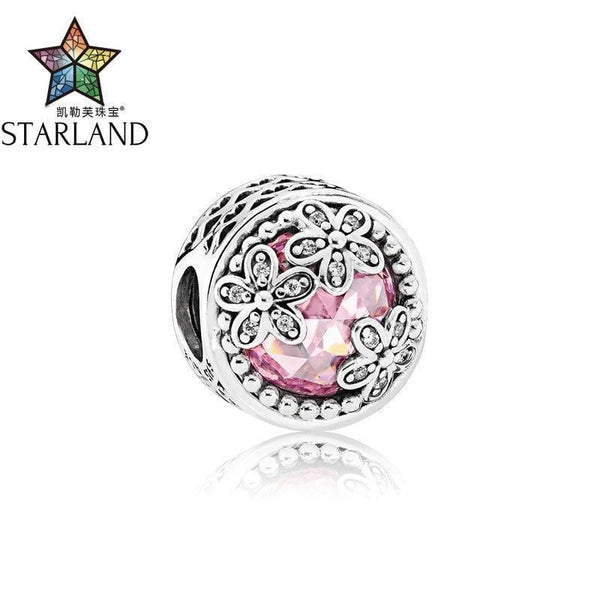 Starland Fine 100% Silver 925 Dazzling Daisy Flower Field Charms Beads Fit Original Band Charms Bracelet & Pendant DIY Jewelry JadeMoghul Inc. 