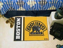 Starter Mat Indoor Outdoor Rugs NHL Boston Bruins Uniform Starter Rug 19"x30" FANMATS