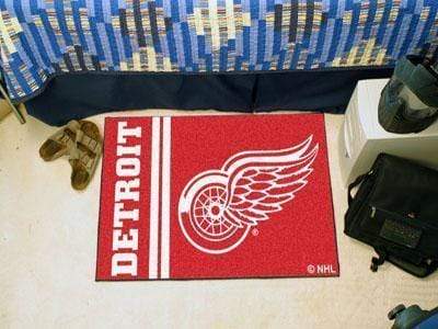 Starter Mat Outdoor Rugs NHL Detroit Red Wings Uniform Starter Rug 19"x30" FANMATS