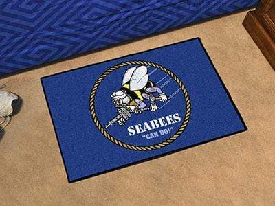 Outdoor Mat U.S. Armed Forces Sports  Navy Starter Rug 19"x30"
