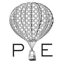 Stationery Vintage Travel Monogram Hot Air Balloon Personalized Rubber Stamp (Pack of 1) JM Weddings