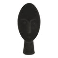 Statues Garden Statues For Sale - 5.91" X 6.89" X 13.19" Black Resin 4 Limestone Velvet Mask/Face Statue HomeRoots