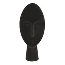 Statues Garden Statues For Sale - 5.91" X 6.89" X 13.19" Black Resin 4 Limestone Velvet Mask/Face Statue HomeRoots