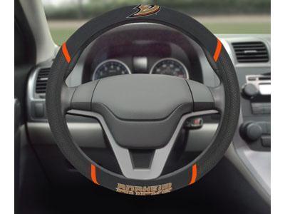 Steering Wheel Cover Custom Area Rugs NHL Anaheim Ducks Steering Wheel Cover 15"x15" FANMATS
