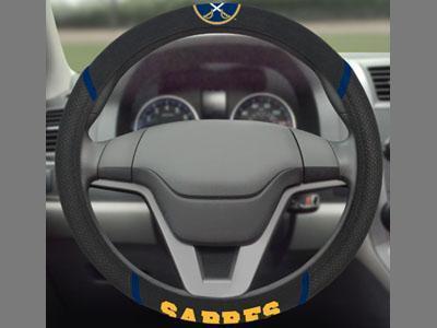 Steering Wheel Cover Custom Area Rugs NHL Buffalo Sabres Steering Wheel Cover 15"x15" FANMATS