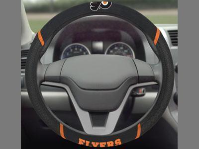 Steering Wheel Cover Custom Floor Mats NHL Philadelphia Flyers Steering Wheel Cover 15"x15" FANMATS