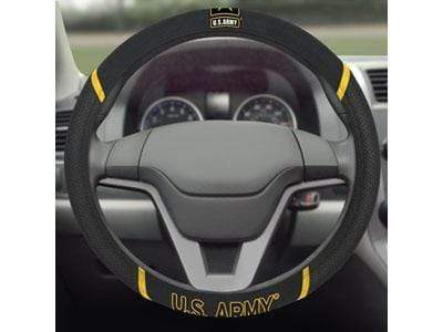 Custom Area Rugs U.S. Armed Forces Sports  Army Steering Wheel Cover 15"x15"