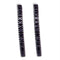 Sterling Silver G&D Sterling Silver Black Color Enhanced Diamond Women's Pave-set Polished Hoop Earrings 1-2 Cttw - FREE Shipping (USA/CAN) JadeMoghul