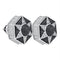 Sterling Silver G&D Sterling Silver Round Black Color Enhanced Diamond Hexagon Star Cluster Earrings 1-5 Cttw - FREE Shipping (USA/CAN) JadeMoghul