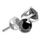 Sterling Silver G&D Sterling Silver Unisex Black Color Enhanced Diamond Screwback Stud Earrings 3-4 Cttw - FREE Shipping (USA/CAN) JadeMoghul