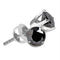 Sterling Silver G&D Sterling Silver Women's Round Black Color Enhanced Diamond Solitaire Earrings 1-10 Cttw - FREE Shipping (USA/CAN) JadeMoghul