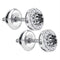 Sterling Silver G&D Sterling Silver Women's Round Color Enhanced Black Diamond Stud Earrings 1-6 Cttw - FREE Shipping (US/CAN) JadeMoghul