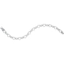 Sterling Silver G&D Sterling Silver Women's Round Diamond Heart Outline Link Bracelet 1-6 Cttw - FREE Shipping (US/CAN) JadeMoghul