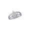 Sterling Silver G&D Sterling Silver Women's Round Diamond Oval Cluster Fashion Ring 1-6 Cttw - FREE Shipping (US/CAN) JadeMoghul
