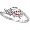 Sterling Silver G&D Sterling Silver Women's Round Diamond Rose Turtle Animal Band Ring 1/20 Cttw - FREE Shipping (US/CAN) JadeMoghul