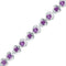 Sterling Silver G&D Sterling Silver Women's Round Lab-Created Amethyst Tennis Bracelet 3-5-8 Cttw - FREE Shipping (US/CAN) JadeMoghul