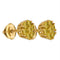 Sterling Silver G&D Sterling Silver Women's Round Yellow Color Enhanced Diamond Flower Cluster Stud Earrings 1.00 Cttw - FREE Shipping (US/CAN) JadeMoghul