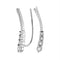 Sterling Silver G&D Sterling Silver Womens Round Diamond Climber Earrings 1-4 Cttw - FREE Shipping (US/CAN) JadeMoghul