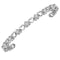 Sterling Silver G&D Sterling Silver Womens Round Diamond Heart Love Tennis Bracelet 1.00 Cttw JadeMoghul Inc. 