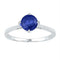 Sterling Silver G&D Sterling Silver Womens Round Lab-Created Blue Sapphire Solitaire Ring 1.00 Cttw JadeMoghul Inc. 