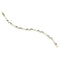 Yellow-tone Sterling Silver Womens Round Black Color Enhanced Diamond Infinity Bracelet 1-4 Cttw
