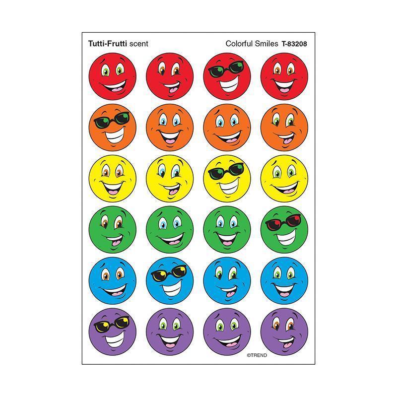 STINKY STICKERS COLORFUL SMILES-Learning Materials-JadeMoghul Inc.