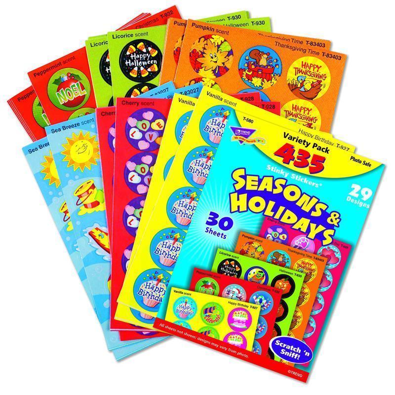 STINKY STICKERS SEASONS & 432/PK-Learning Materials-JadeMoghul Inc.