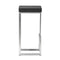 Stools Bar Stools - 14" X 14" X 30" 2 Pcs Black Leatherette Barstool HomeRoots