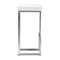 Stools Bar Stools - 14" X 14" X 30" 2 Pcs White Leatherette Barstool HomeRoots