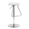 Stools Bar Stools - 15" X 14" X 31" White Leatherette Barstool HomeRoots