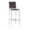 Stools Bar Stools - 15" X 19" X 41" 2 Pcs Espresso Leatherette Barstool HomeRoots