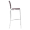 Stools Bar Stools - 15" X 19" X 41" 2 Pcs Espresso Leatherette Barstool HomeRoots