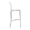 Stools Bar Stools - 15" X 19" X 41" 2 Pcs White Leatherette Barstool HomeRoots