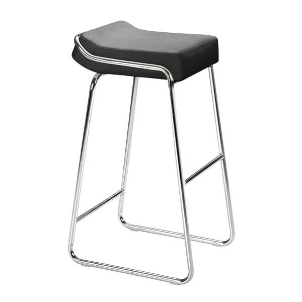 Stools Bar Stools - 16" X 19" X 33" 2 Pcs Black Leatherette Barstool HomeRoots