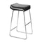 Stools Bar Stools - 16" X 19" X 33" 2 Pcs Black Leatherette Barstool HomeRoots