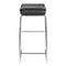 Stools Bar Stools - 16" X 19" X 33" 2 Pcs Black Leatherette Barstool HomeRoots