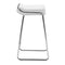 Stools Bar Stools - 16" X 19" X 33" 2 Pcs White Leatherette Barstool HomeRoots