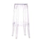 Stools Bar Stools - 18" X 18" X 29.5" Transparent Polycarbonate Barstool HomeRoots