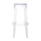 Stools Bar Stools - 18" X 18" X 29.5" Transparent Polycarbonate Barstool HomeRoots