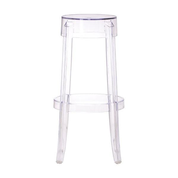 Stools Bar Stools - 18" X 18" X 29.5" Transparent Polycarbonate Barstool HomeRoots